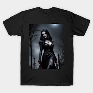 Vampiress Walking in the Night T-Shirt